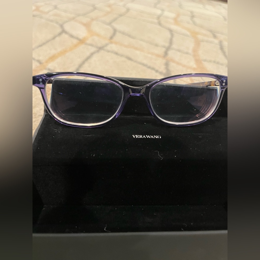 Vera Wang V506 Eyeglasses- Blue with Tortoise eye pieces ; 53-17 Frames